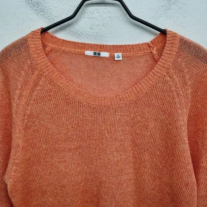 [BUNJANG] Uniqlo Linen 7/10 Sleeve Knit Top (Women&