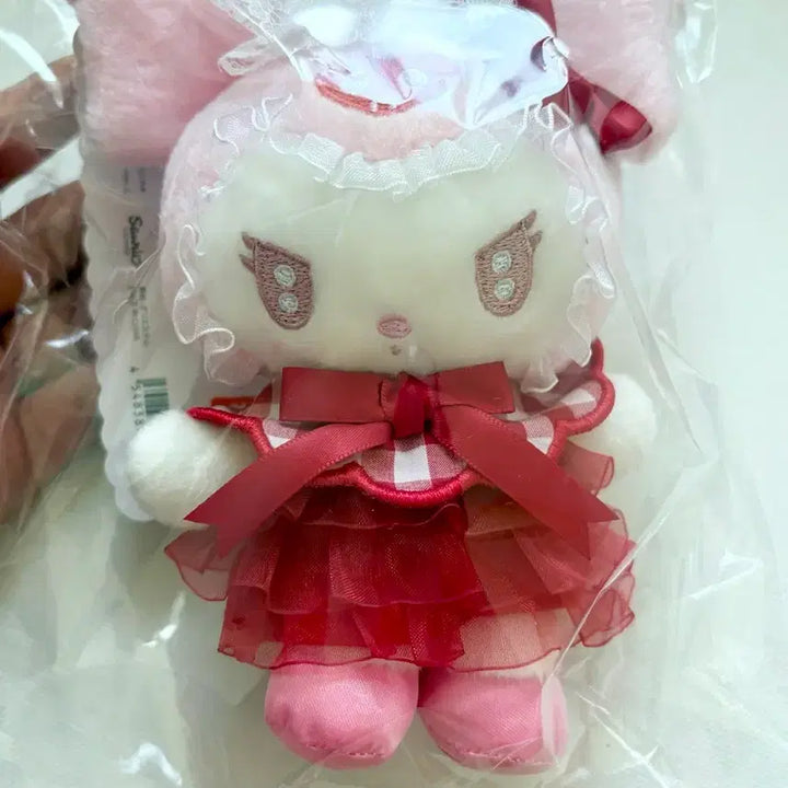 [BUNJANG] Sanrio Whipping Cherry Series Mascot Plush - Kuromi / (정품)휘핑체리 시리즈 마스코트 인형 - 쿠로미