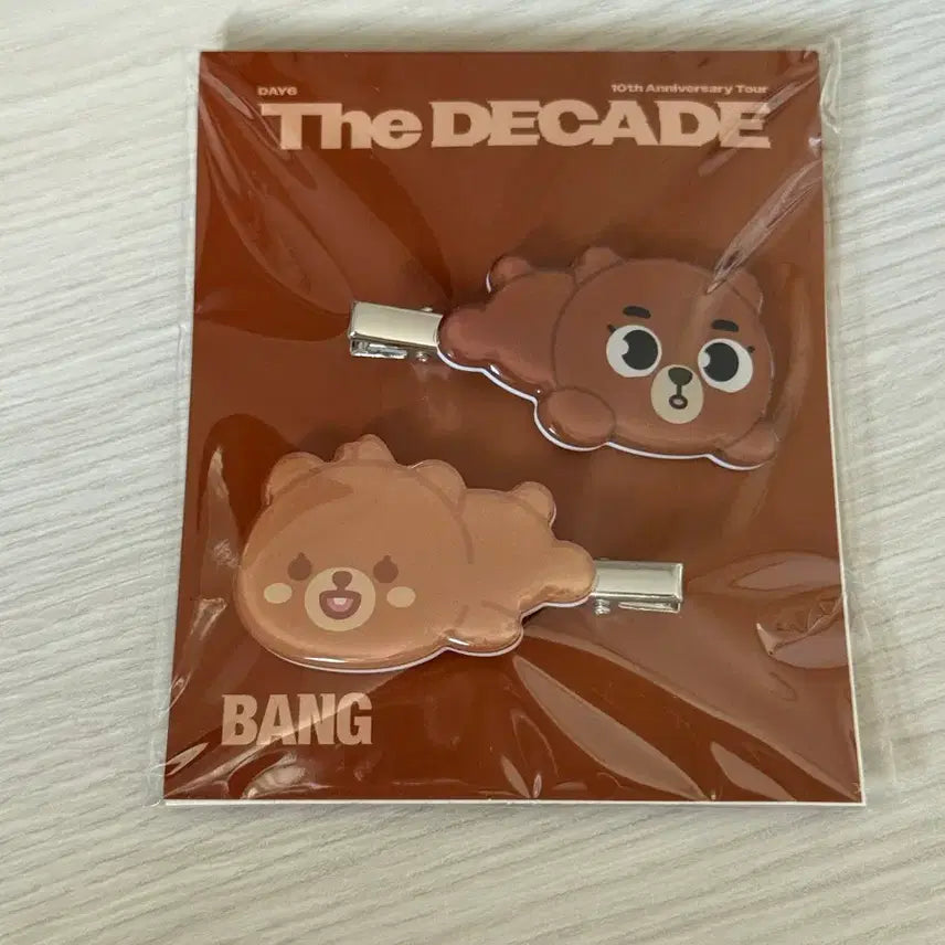 [BUNJANG] Day6 10th Anniversary Bear Hairpin Set / (정가이하) 데이식스 헤어핀 방