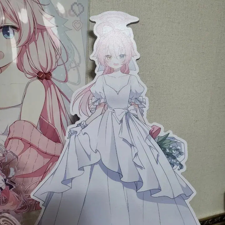 [BUNJANG] Blue Archive Hoshino Wedding Dress Mini Standee / 블루아카이브 호시노 웨딩 드레스 미니 등신대 판매합니다.