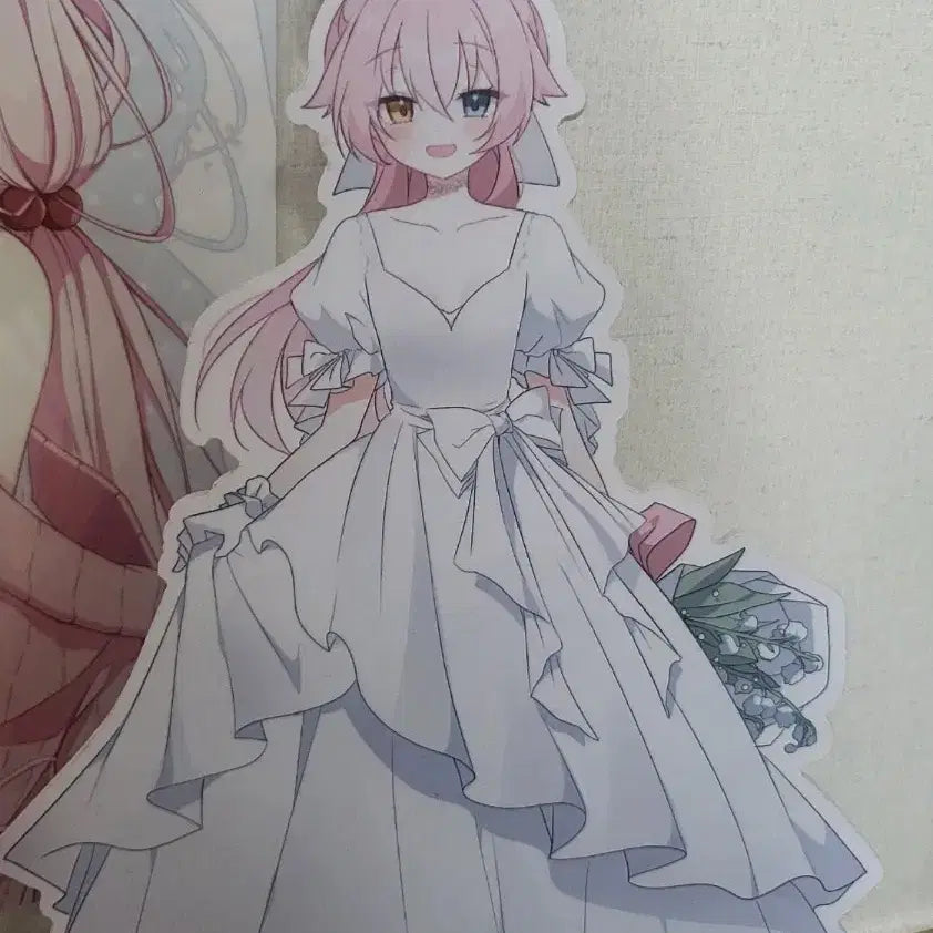 [BUNJANG] Blue Archive Hoshino Wedding Dress Mini Standee / 블루아카이브 호시노 웨딩 드레스 미니 등신대 판매합니다.