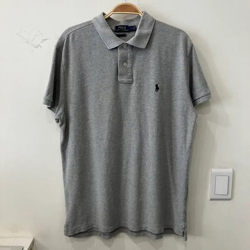 [BUNJANG] Polo Ralph Lauren Short Sleeve Polo Shirt - Grey / 155 폴로 반팔 카라티 pk 그레이