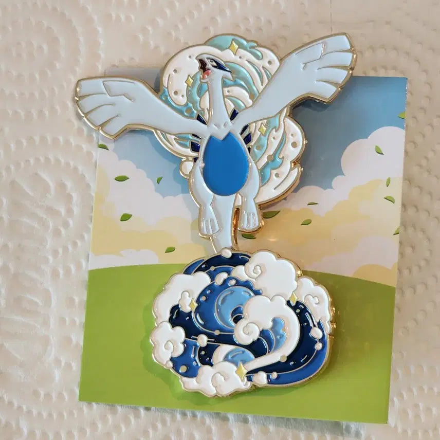 [BUNJANG] Pokemon Lugia Badge (Issac) / 이삭 루기아 뱃지 (팬 인증 시 2천 할인)