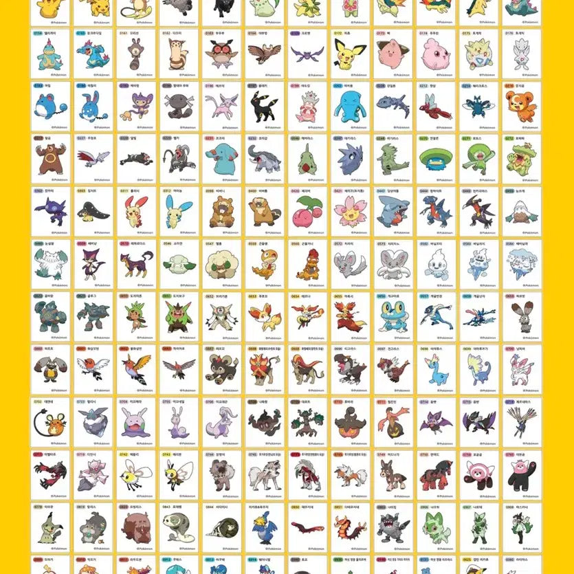 [BUNJANG] Pokemon Stickers Seasons 2-5 Bulk Purchase / 포켓몬 띠부씰 시즌2,3,4,5 대량 구매