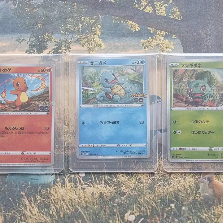 [BUNJANG] Pokemon GO Starter Set (Bulbasaur, Charmander, Squirtle) Japanese / [일판] 포켓몬 GO 이상해씨, 파이리, 꼬부기 스타팅 3종 일괄판매