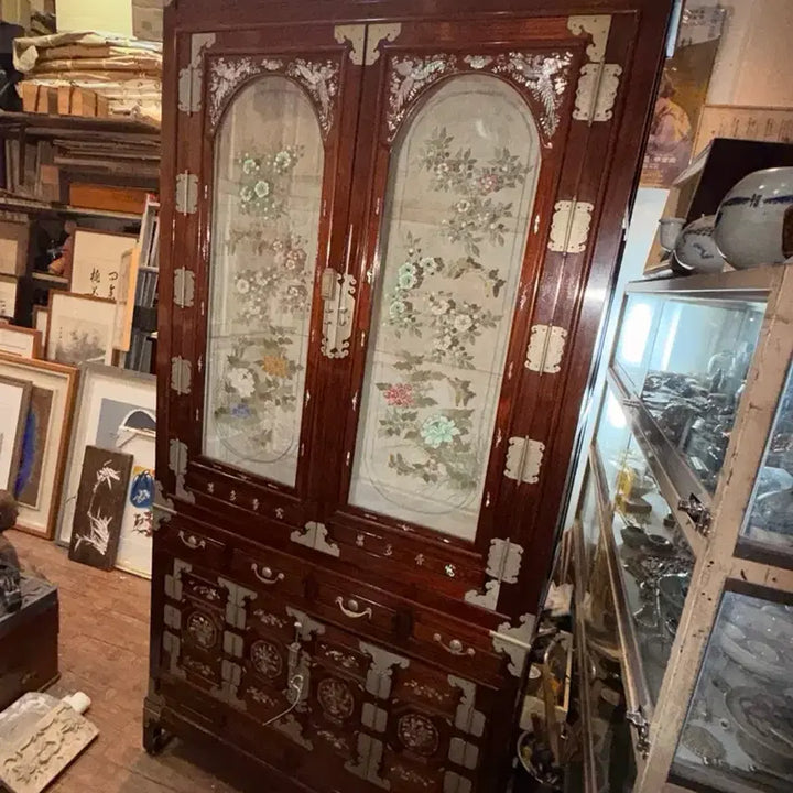 [BUNJANG] Korean Antique Chest of Drawers / 고가구 의걸이장 화초장