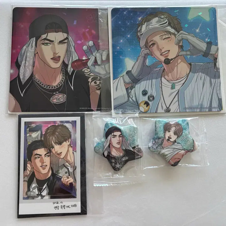 [BUNJANG] Sparkles Jinx Ju Jae-kyung Kim Dan Postcard Snap Pack Badge Bundle Set / 일괄) 스파클즈 징크스 주재경 김단 엽서 스냅팩 뱃지