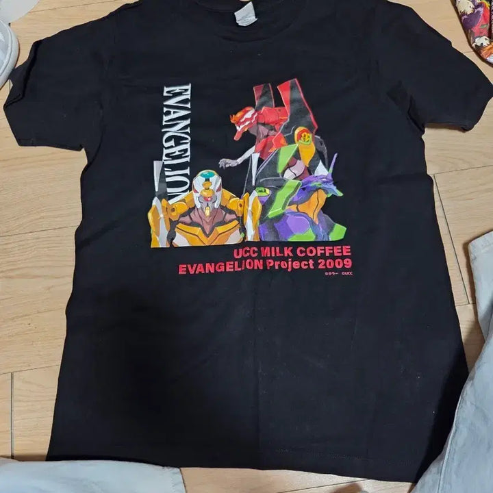 [BUNJANG] Evangelion UCC Milk Coffee Collaboration T-Shirt (L Size) / 신세기 에반게리온 반팔티(L사이즈)UCC 밀크커피 콜라보  2009