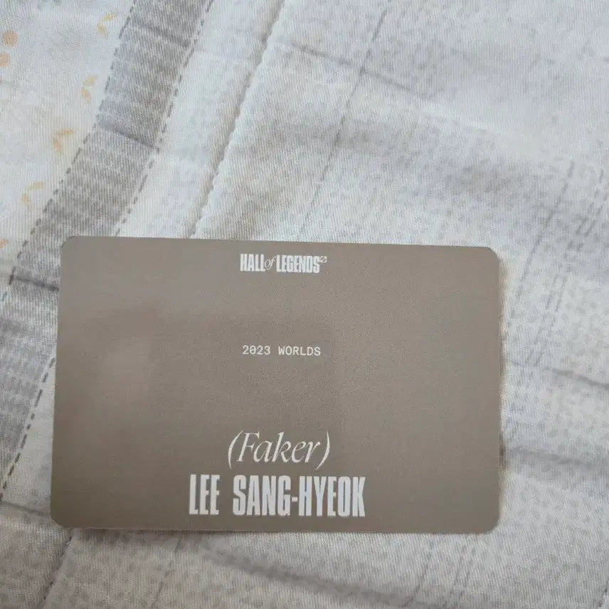 [BUNJANG] Faker Hall of Fame Photocard / 페이커 명예의전당 포토카드