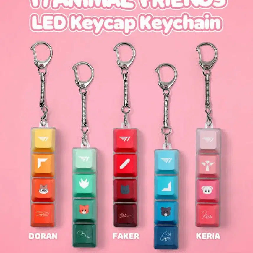 [BUNJANG] T1 Doran Animal Friends LED Keycap Keyring / T1 도란 애니멀 프렌즈 LED 키캡 키링