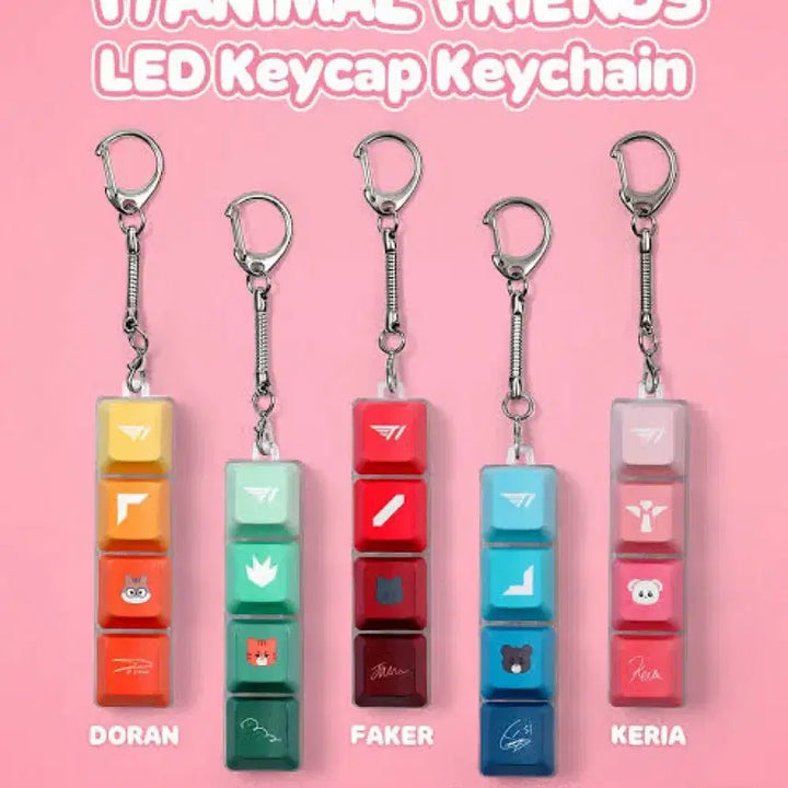 [BUNJANG] T1 Doran Animal Friends LED Keycap Keyring / T1 도란 애니멀 프렌즈 LED 키캡 키링