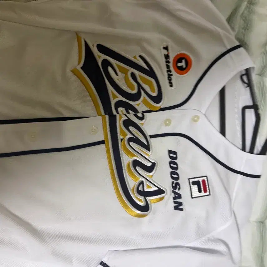 [BUNJANG] Doosan Bears Fila Special Edition No-Marking Uniform Jersey / 두산 휠라 스페셜 노마킹