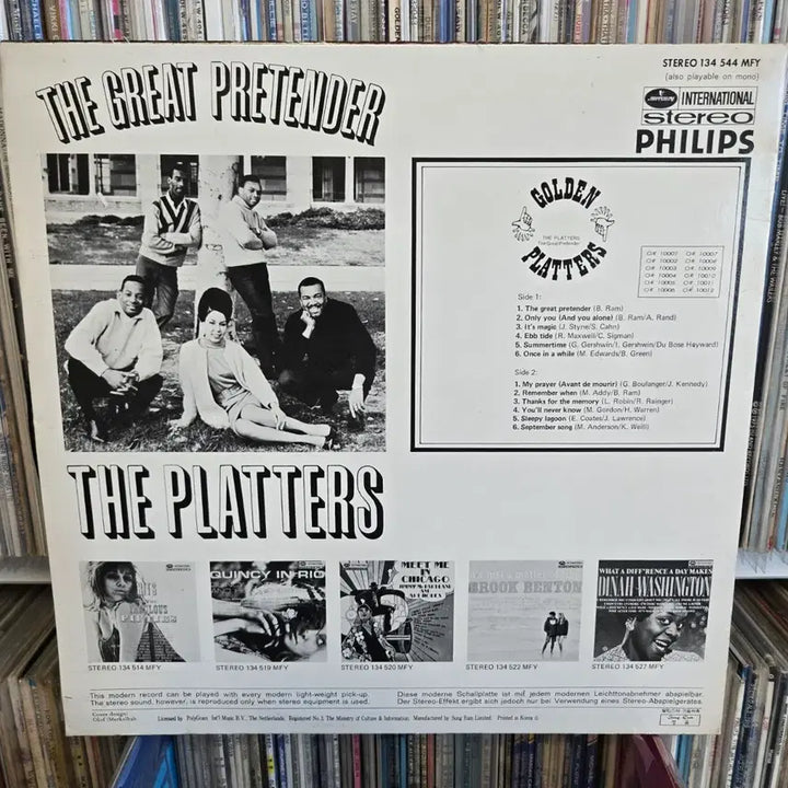 [BUNJANG] The Platters Golden Platters LP Vinyl Record / 더 플래터스 LP판 골든 플래터스