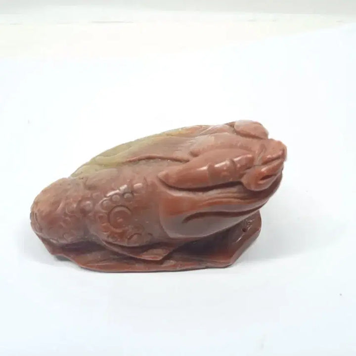 [BUNJANG] Red Jasper Frog Sculpture / 원석 개구리 조각상 홍옥