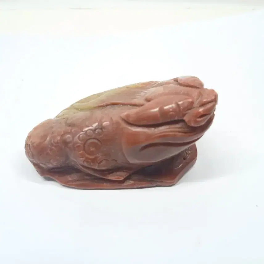 [BUNJANG] Red Jasper Frog Sculpture / 원석 개구리 조각상 홍옥