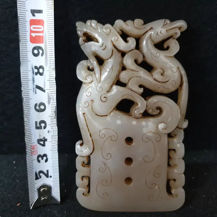 [BUNJANG] Excavated White Jade Imperial Seal of Authority / (수원만물)출토 왕위를 상징하는 화전옥 백옥 옥패