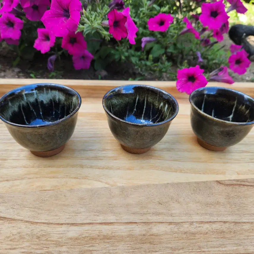 [BUNJANG] Tenmoku Tea Bowl Bundle Set (3 pcs) / 천목 소다완 3개 일괄판매