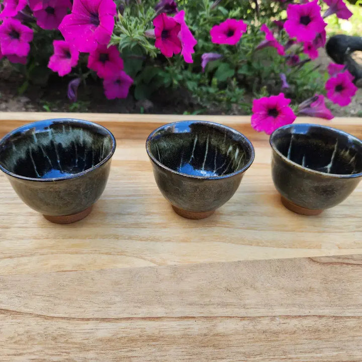 [BUNJANG] Tenmoku Tea Bowl Bundle Set (3 pcs) / 천목 소다완 3개 일괄판매