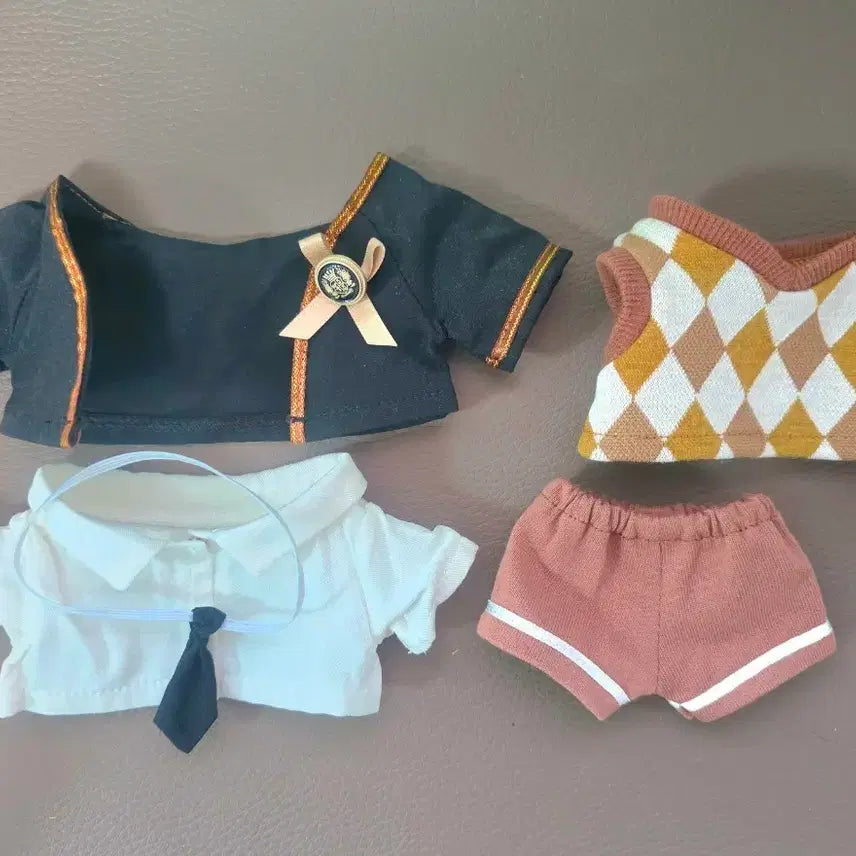 [BUNJANG] 20cm Doll School Look Set / 20cm 솜인형옷 스쿨룩 세트