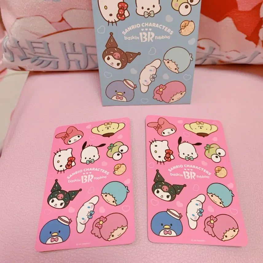 [BUNJANG] Sanrio Keropi Cinnamoroll Baskin Robbins Bundle Set Card / 일괄) 베스킨라빈스 산리오 카드 케로피 시나모롤 베라