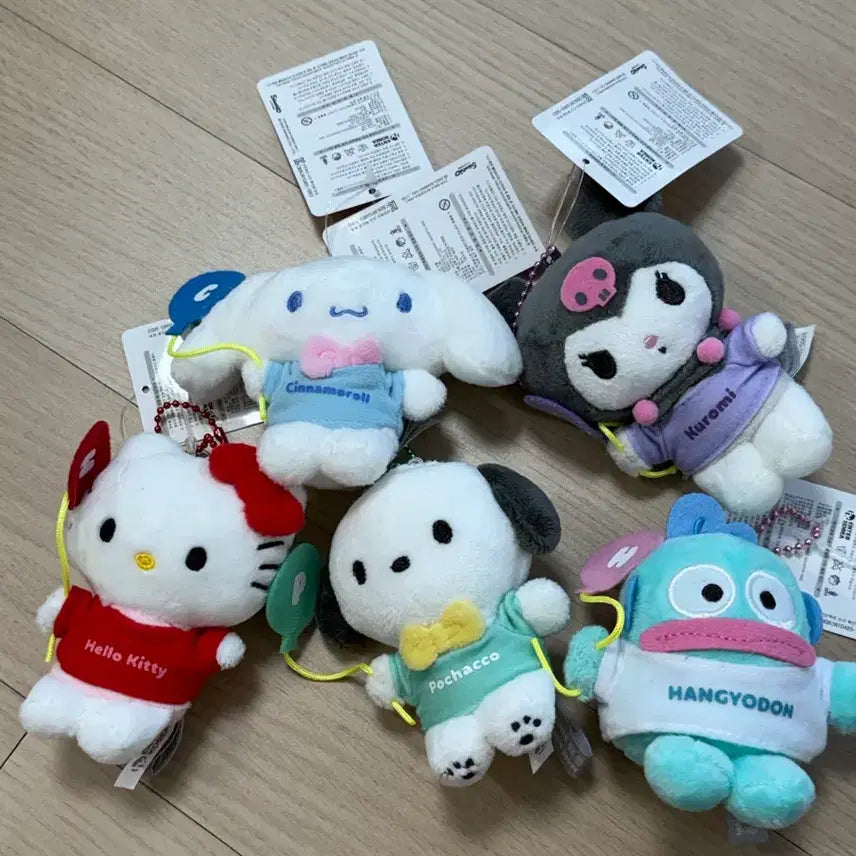 [BUNJANG] Sanrio Characters Plush Keychain Bundle Set / 산리오 인형 키링 일괄 판매