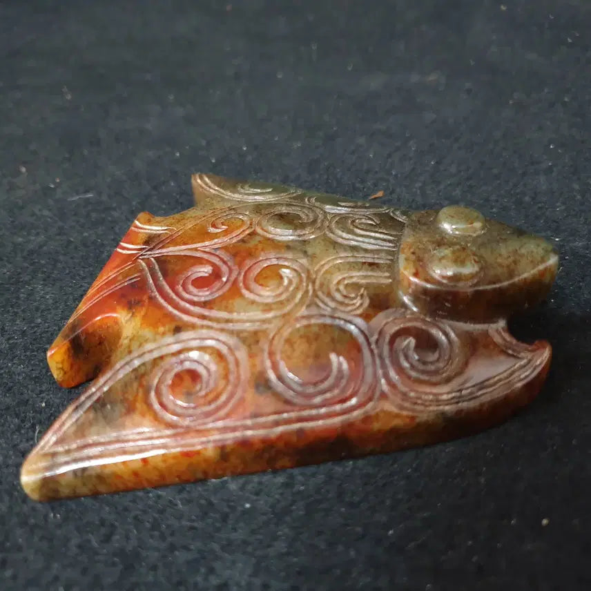 [BUNJANG] Bat Figurine - Antique Jade Carving / (수원만물)출토 복의 상징인 화전옥 고옥 박쥐상