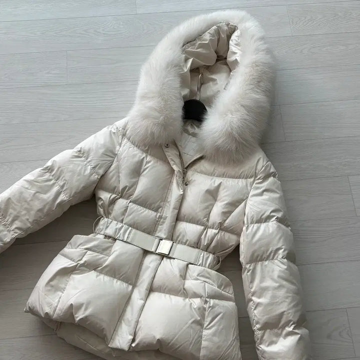 [BUNJANG] Roem Short Down Padded Jacket - Ivory, Size S / [사이즈s]로엠 숏 다운 패딩| 여성 숏패딩 |아이보리 패딩
