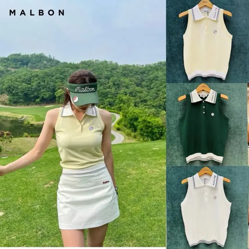 [BUNJANG] Malbon Golf Sleeveless Top / 말본골프웨어 민소매