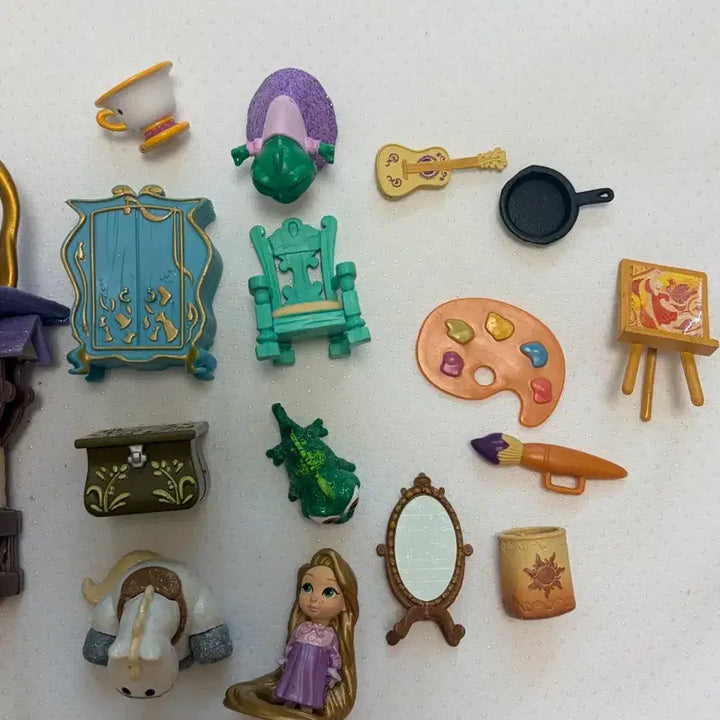 [BUNJANG] Disney Tangled Rapunzel Figure Set / 디즈니 라푼젤 피규어 세트