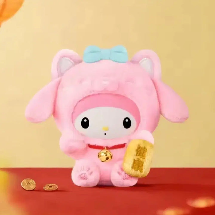 [BUNJANG] TopToy Sanrio Lucky Cat Plush Keychain Piano, Marmel / 탑토이 산리오 럭키캣 인형 키링 피아노,마멜
