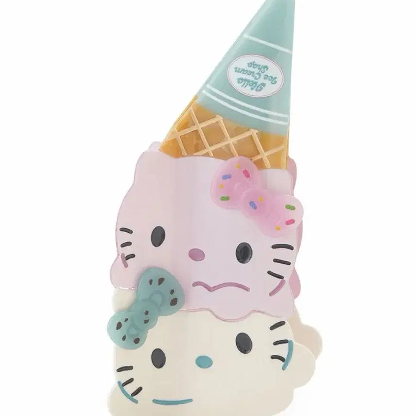 [BUNJANG] Sanrio House Kitty Ice Cream Hair Clip Pink / 산리오 하우스 키티 아이스크림 헤어 클립 핑크 미개봉
