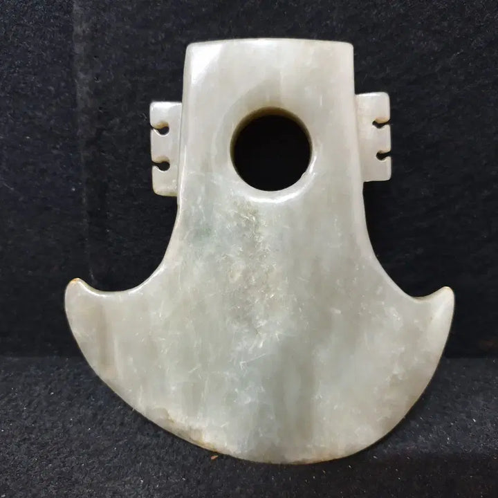 [BUNJANG] Antique Chinese Celadon Jade Axe / (수원만물)출토 화전옥 청옥 옥 도끼