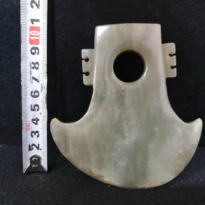 [BUNJANG] Antique Chinese Celadon Jade Axe / (수원만물)출토 화전옥 청옥 옥 도끼