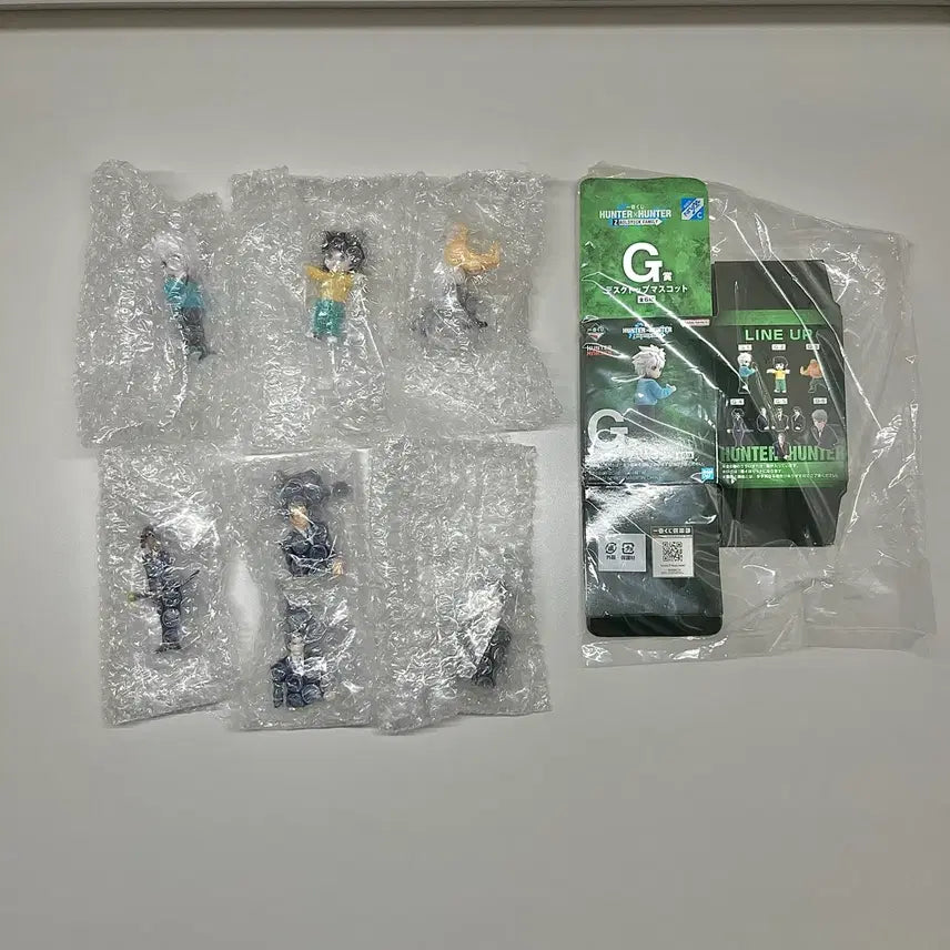 [BUNJANG] Hunter x Hunter Ichiban Kuji G Prize Set of 6 Figures / (6종) 헌터헌터 g상 데스크탑 마스코트 / 키르아 아르카 조르딕가 집사 세트 일괄