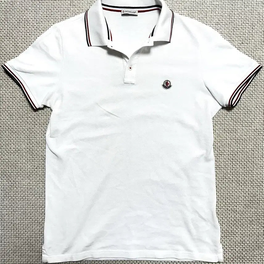 [SOLD OUT] [S/당일배송] 몽클레어 삼선와펜 화이트 카라티