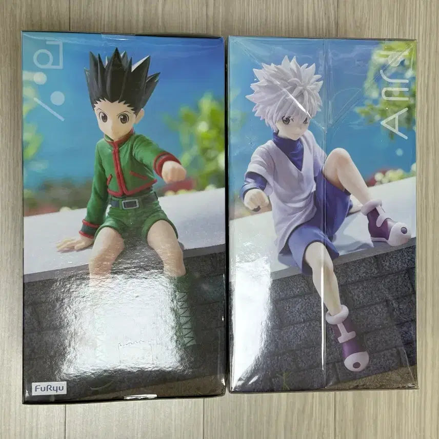 [BUNJANG] Hunter x Hunter Noodle Stopper Gon &amp; Killua Figure Set / [일괄택포8.5] 헌터헌터 누들스토퍼 곤 키르아 피규어 세트