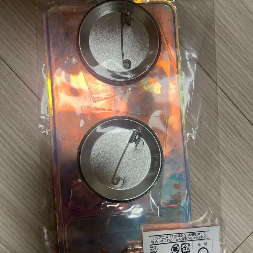 [BUNJANG] Trigun Aurora Ticket Holder &amp; Can Badge Bundle Set / 트라이건 오로라 티켓홀더 캔뱃지 일괄