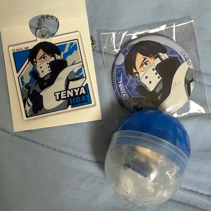 [BUNJANG] My Hero Academia Iida Tenya Sealed Merchandise Set (Daiso Keyring, Onemutan, Can Badge) / 나히아 히로아카 이이다 미개봉 세트(다이소 키링, 오네무탄, 캔뱃지)판매