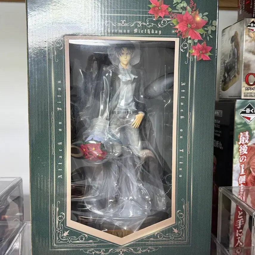 [BUNJANG] Attack on Titan Levi Birthday Figure (Sealed) / (미개봉)리바이 생일파티 피규어