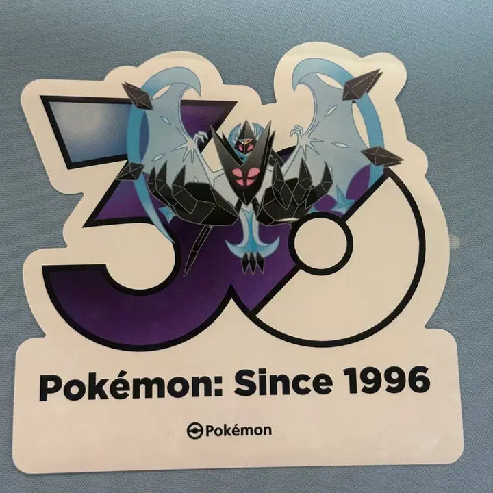 [BUNJANG] Pokemon 30th Anniversary Necrozma Dawn Wings Logo Sticker / 포켓몬 30주년 기념 로고스티커 네크로즈마 새벽의날개