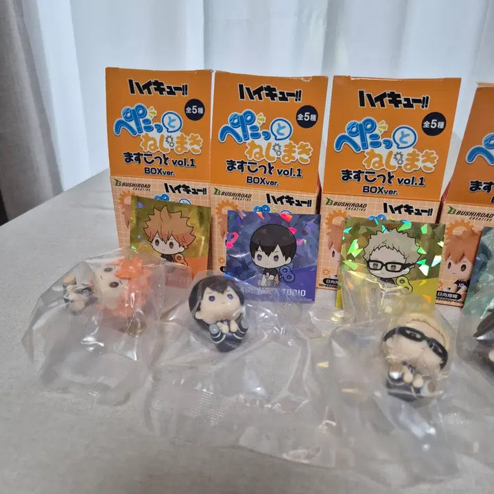 [BUNJANG] Haikyuu!! Wind-up Figures Gacha 5-Piece Full Set / [풀셋] 하이큐 태엽 피규어 가챠 5종 풀세트 페탓토