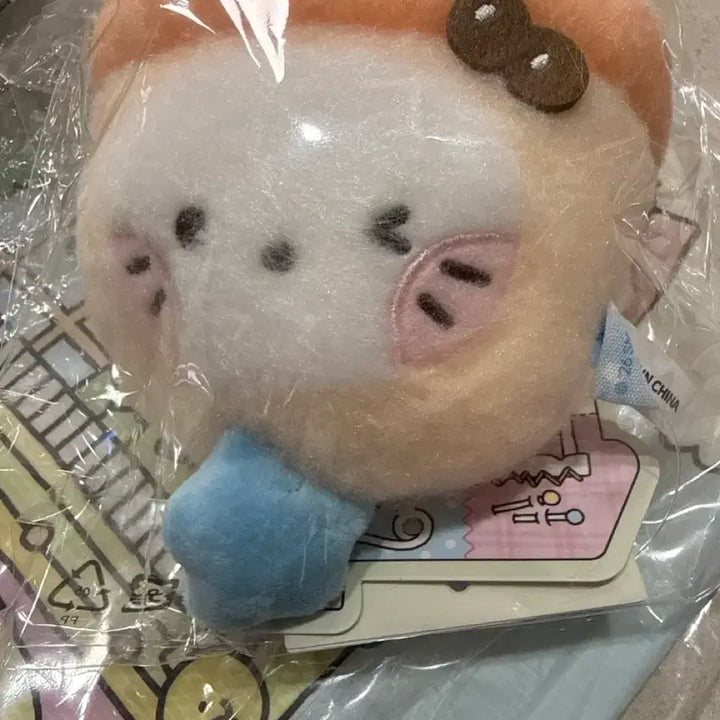 [BUNJANG] Bubble Nini Badge, Doll Tape Measure Keyring, Reusable Bag Bundle Set (Sealed) / 미개봉)버블냥니 뱃지,인형 줄자 키링,리유저블백 양도합니다.