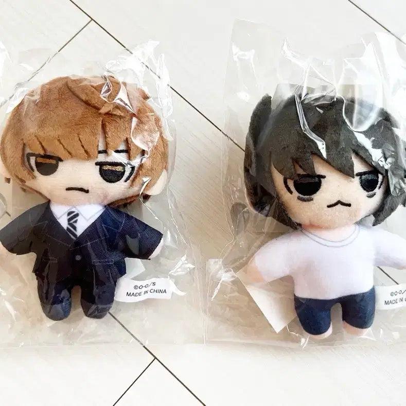 [BUNJANG] Death Note Original Art Exhibition L &amp; Light Plush Set / 본문) 데스노트 원화전 - 라이토 L 엘 인형 세트