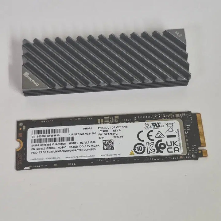 [SOLD OUT] 삼성 ssd 1tb 존스보 M2 방열판 포함