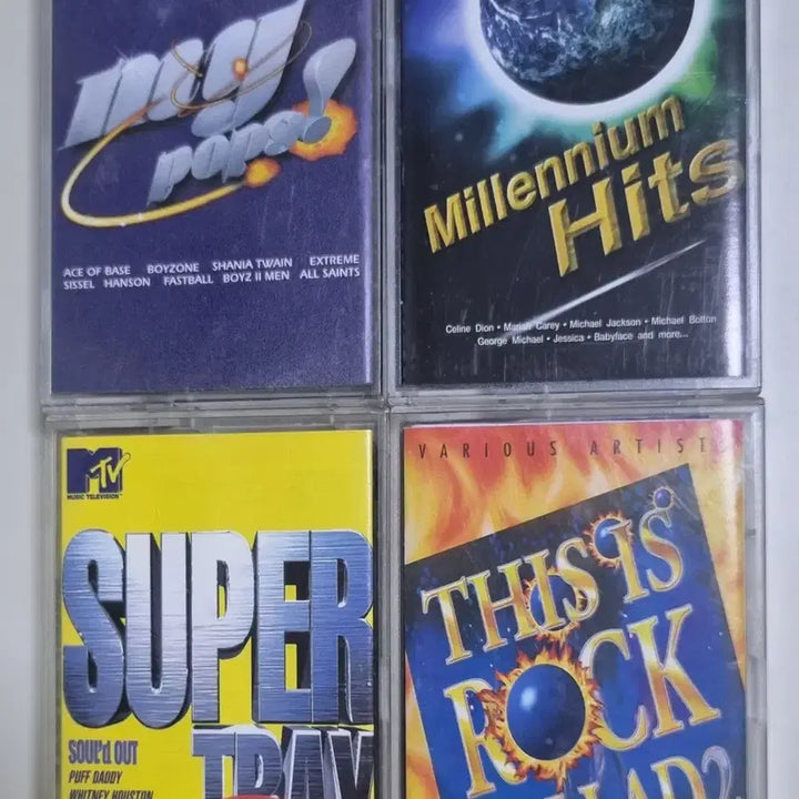 [BUNJANG] Pop Compilation 4 Cassette Tapes (Unsealed) / 팝 컴필레이션 4장 (개봉 카세트테이프)
