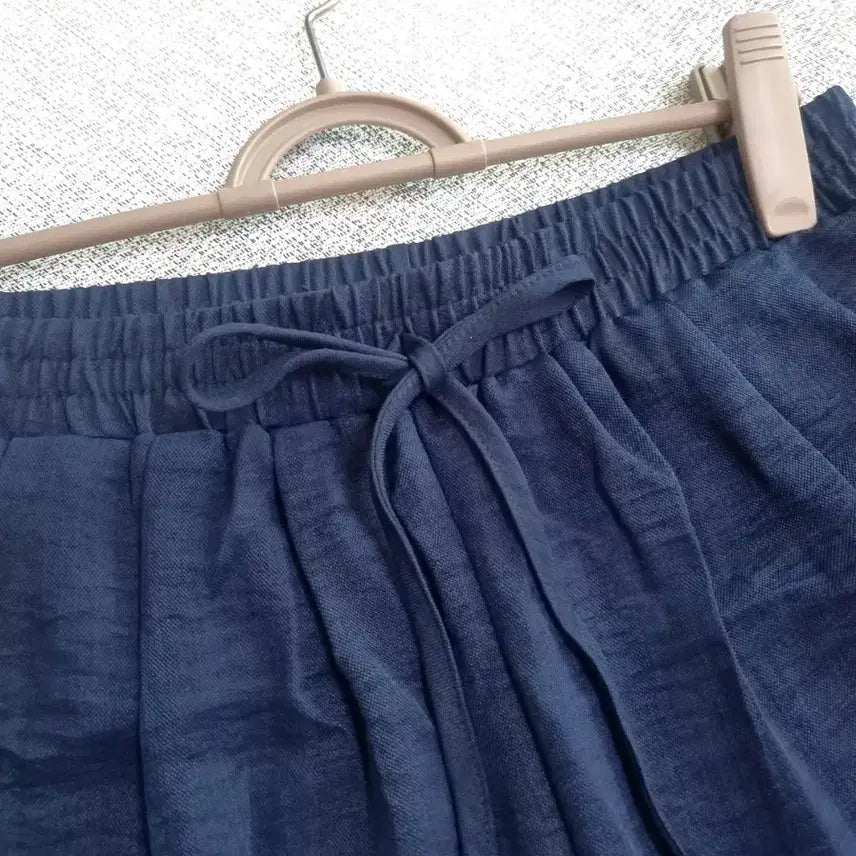 [BUNJANG] Navy Lace Banding Shorts Free Size / 새상품 네이비 밴딩 레이스 반바지 Free