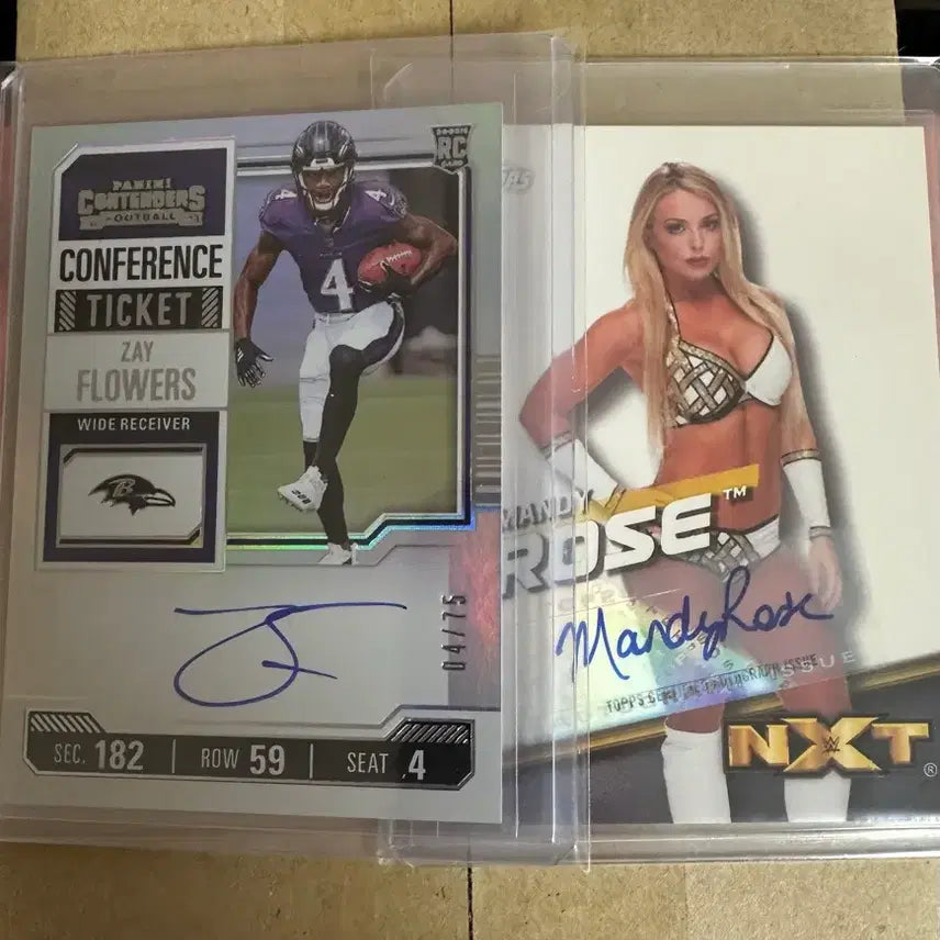 [SOLD OUT] nfl,wwe 루키 오토 카드