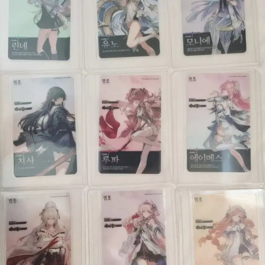 [BUNJANG] Myongjo Transparent Photocard 49 Types Bundle Set (Excluding Limited Editions) / 올컬렉)명조 투명 포토카드 49종 일괄 데니아 에이메스 등(한정 제외)