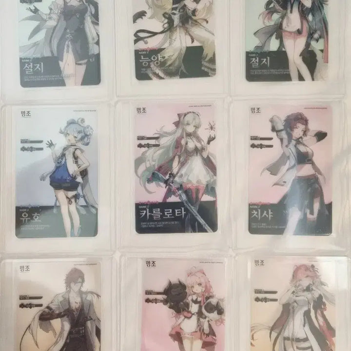 [BUNJANG] Myongjo Transparent Photocard 49 Types Bundle Set (Excluding Limited Editions) / 올컬렉)명조 투명 포토카드 49종 일괄 데니아 에이메스 등(한정 제외)