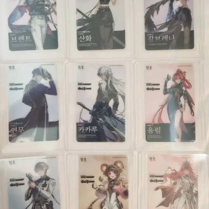 [BUNJANG] Myongjo Transparent Photocard 49 Types Bundle Set (Excluding Limited Editions) / 올컬렉)명조 투명 포토카드 49종 일괄 데니아 에이메스 등(한정 제외)
